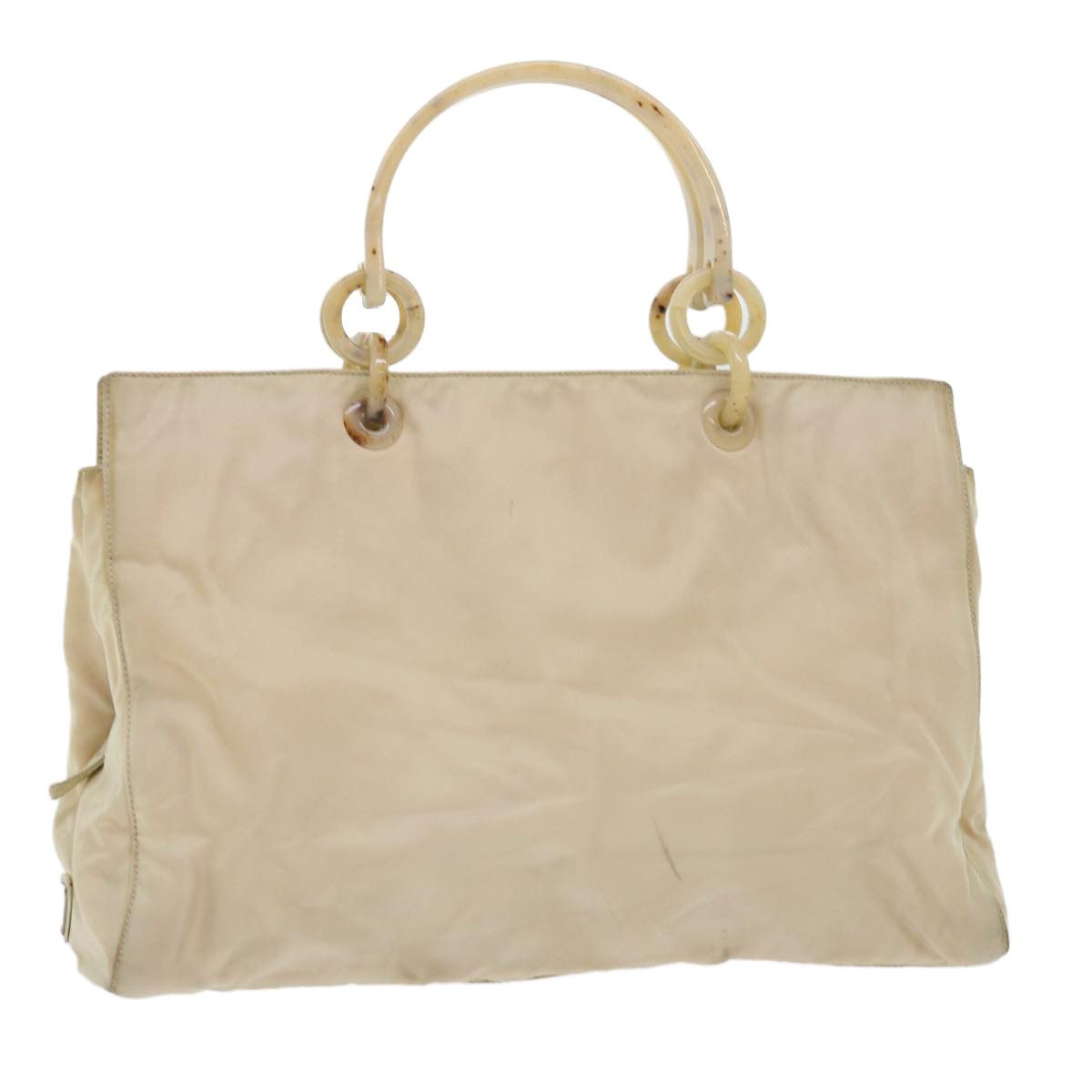 Prada Tessuto Beige Synthetic Handbag (Pre-Owned) Size ONE SIZE - 2 Thumbnail