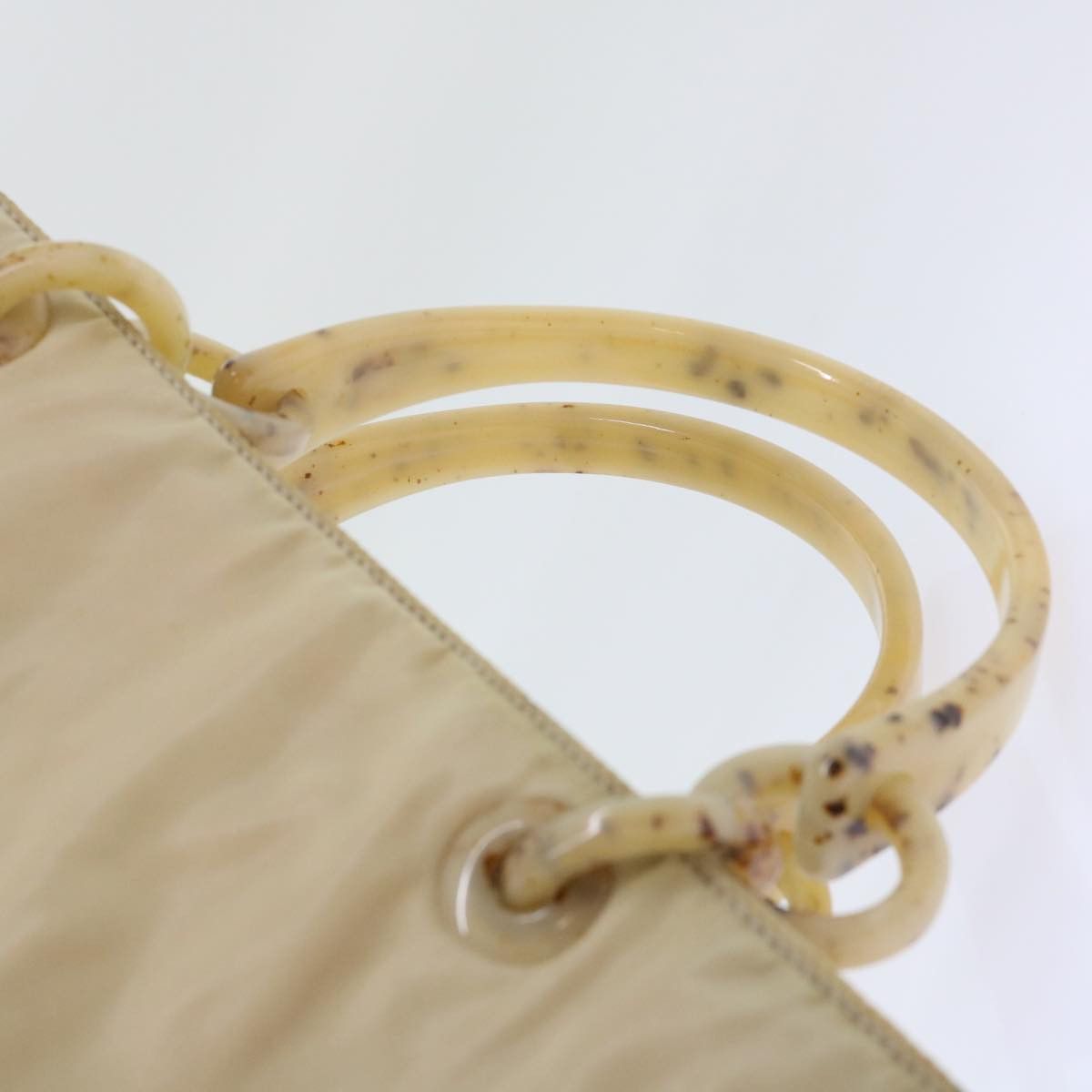 Prada Tessuto Beige Synthetic Handbag (Pre-Owned) Size ONE SIZE - 14 Thumbnail