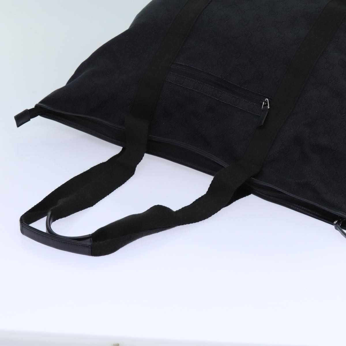Gucci Gg Canvas Black Canvas Tote Bag (Pre-Owned) Size ONE SIZE - 4 Thumbnail