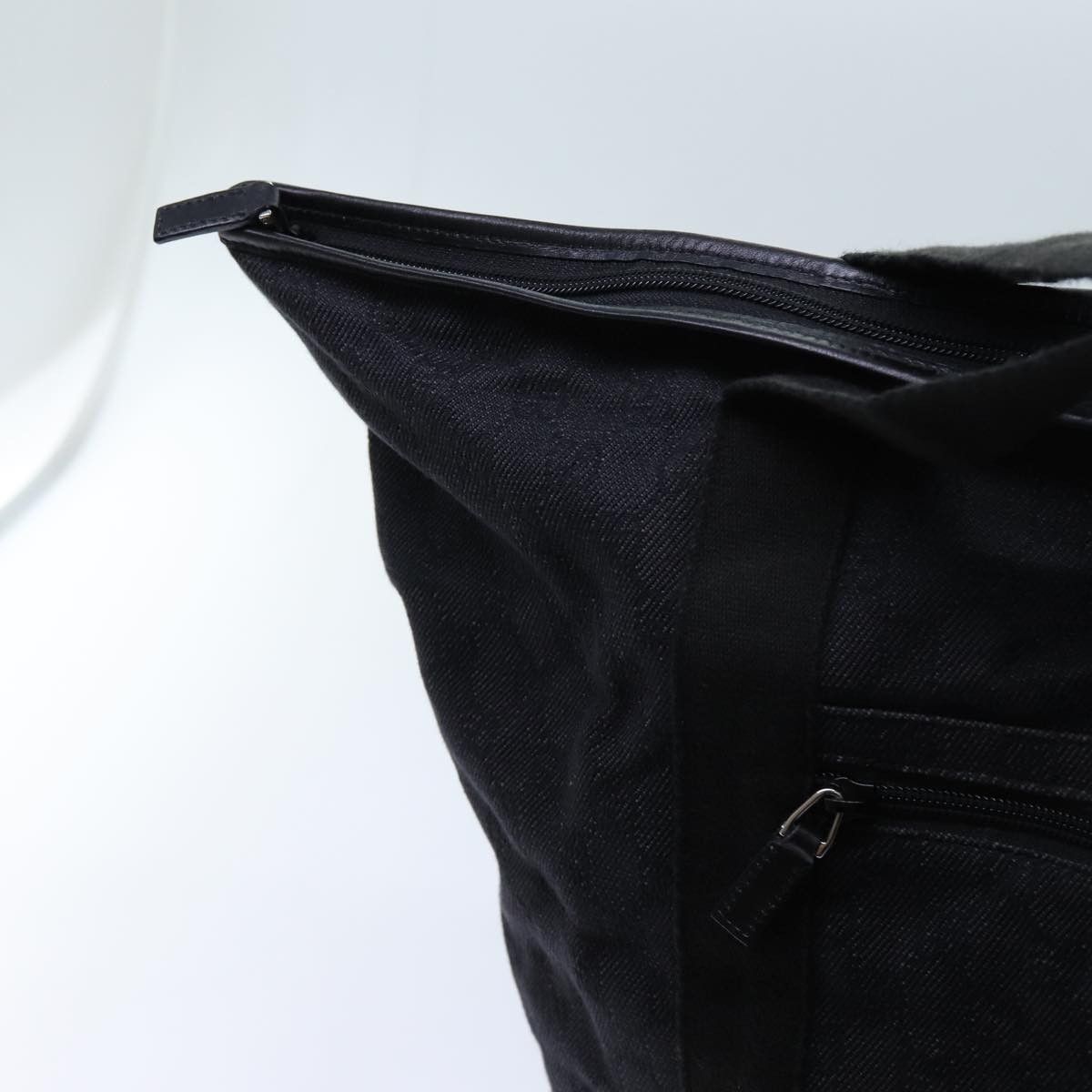 Gucci Gg Canvas Black Canvas Tote Bag (Pre-Owned) Size ONE SIZE - 18 Thumbnail