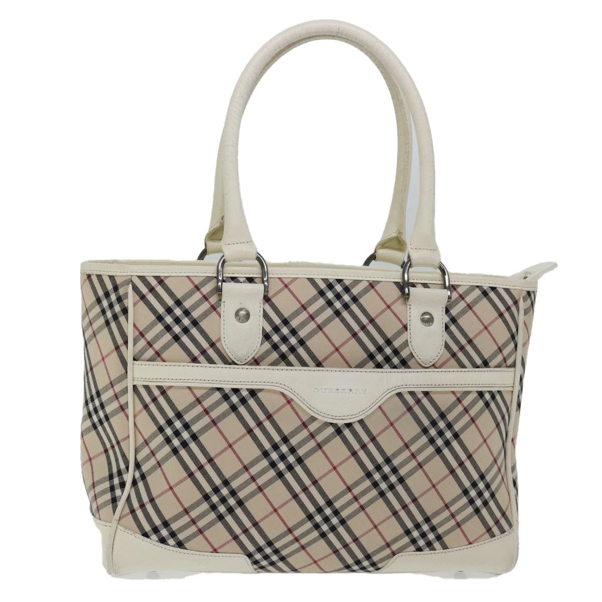 Burberry Nova Check Beige Canvas Handbag (Pre-Owned) Size ONE SIZE - 10 Thumbnail