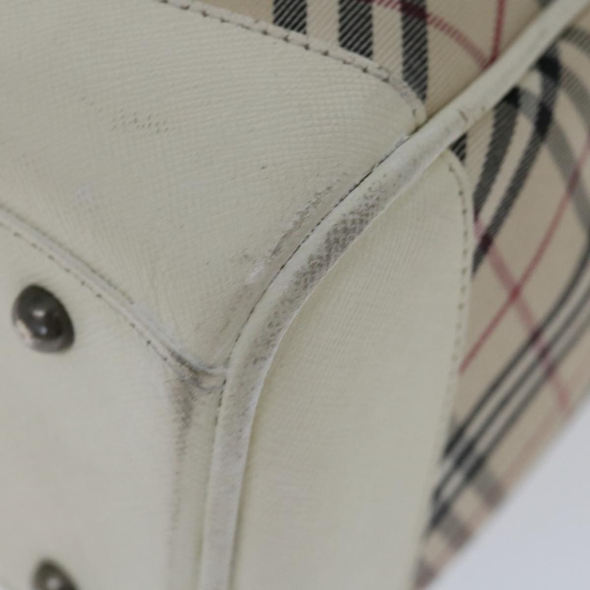Burberry Nova Check Beige Canvas Handbag (Pre-Owned) Size ONE SIZE - 17 Thumbnail