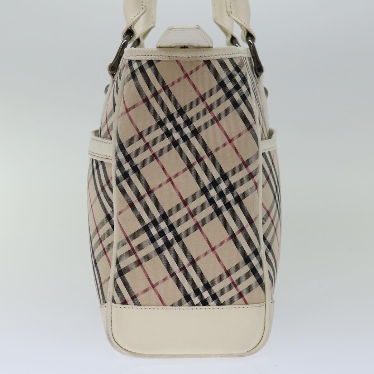 Burberry Nova Check Beige Canvas Handbag (Pre-Owned) Size ONE SIZE - 4 Thumbnail