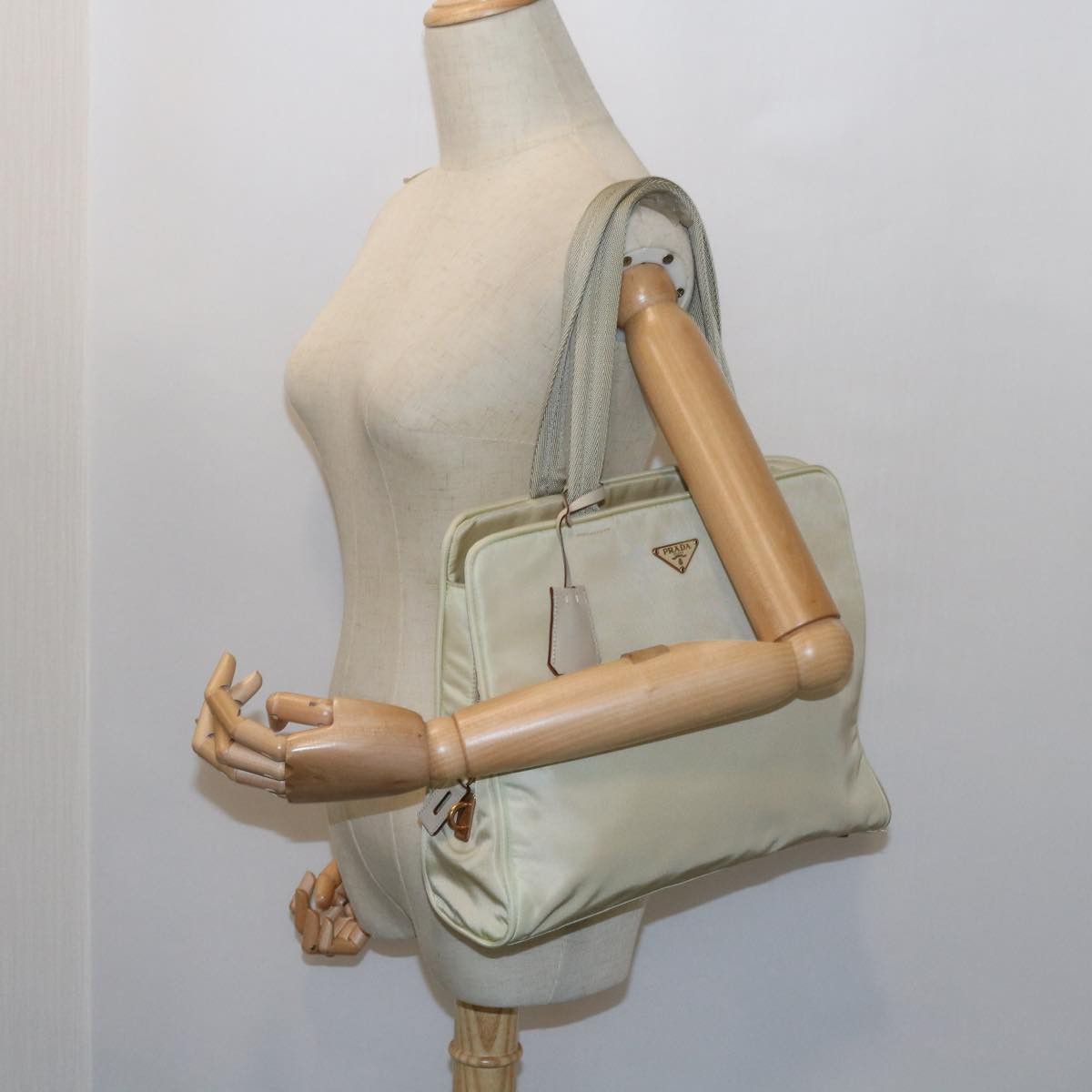 Prada Beige Synthetic Handbag (Pre-Owned) Size ONE SIZE - 7 Thumbnail