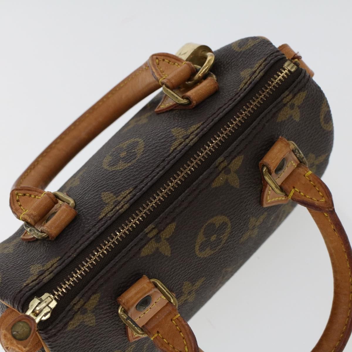 Louis Vuitton Nano Speedy Brown Canvas Handbag (Pre-Owned) Size ONE SIZE - 4 Thumbnail