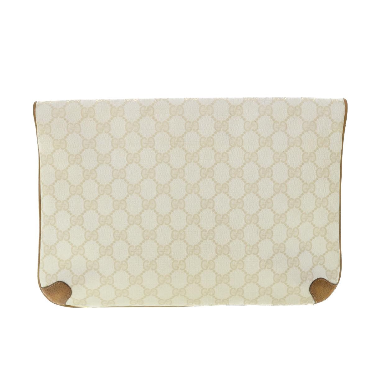 Gucci White Canvas Clutch Bag (Pre-Owned) Size ONE SIZE - 2 Thumbnail
