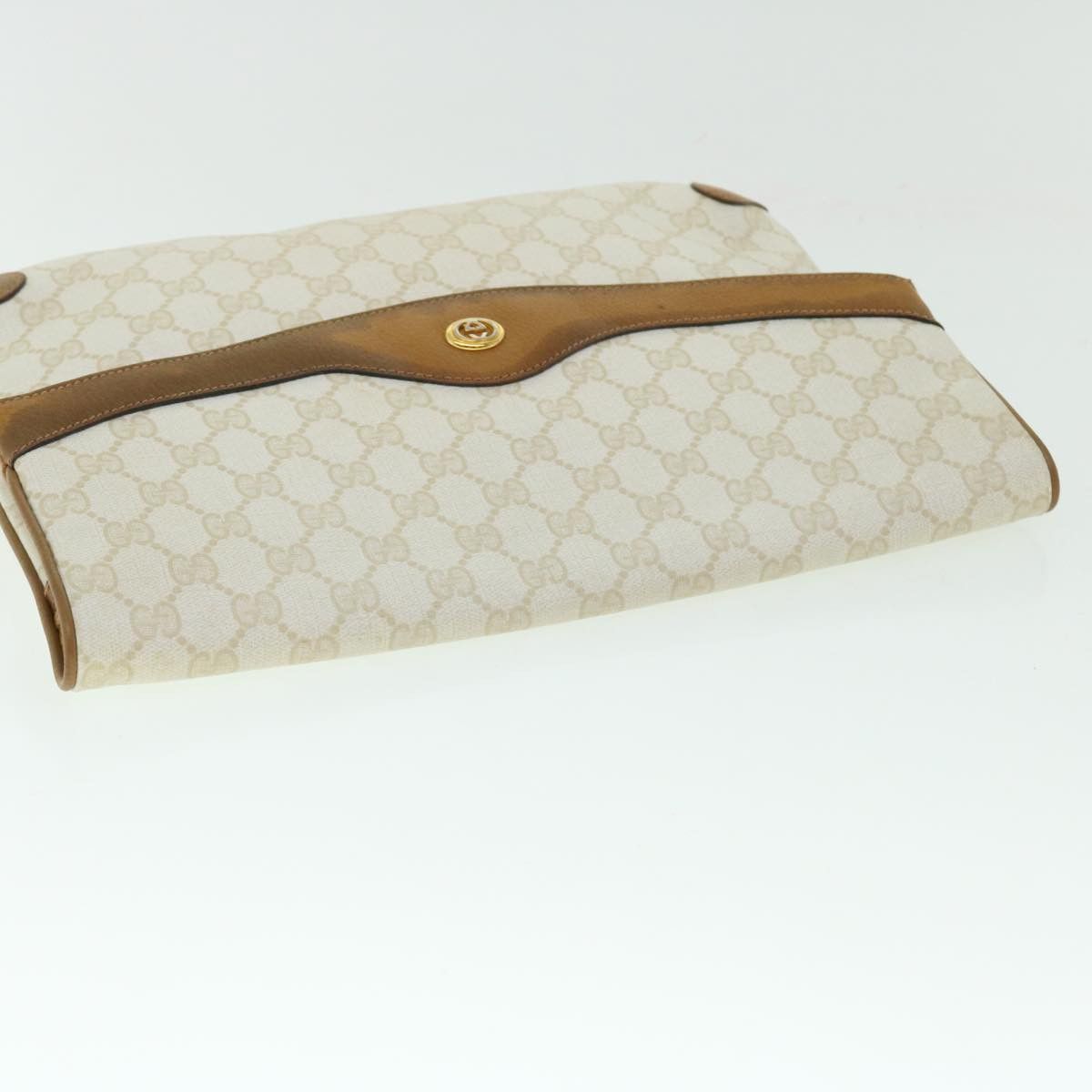 Gucci White Canvas Clutch Bag (Pre-Owned) Size ONE SIZE - 4 Thumbnail