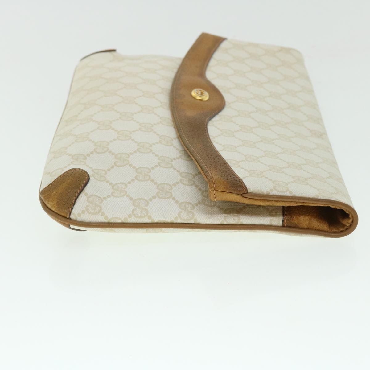 Gucci White Canvas Clutch Bag (Pre-Owned) Size ONE SIZE - 8 Thumbnail