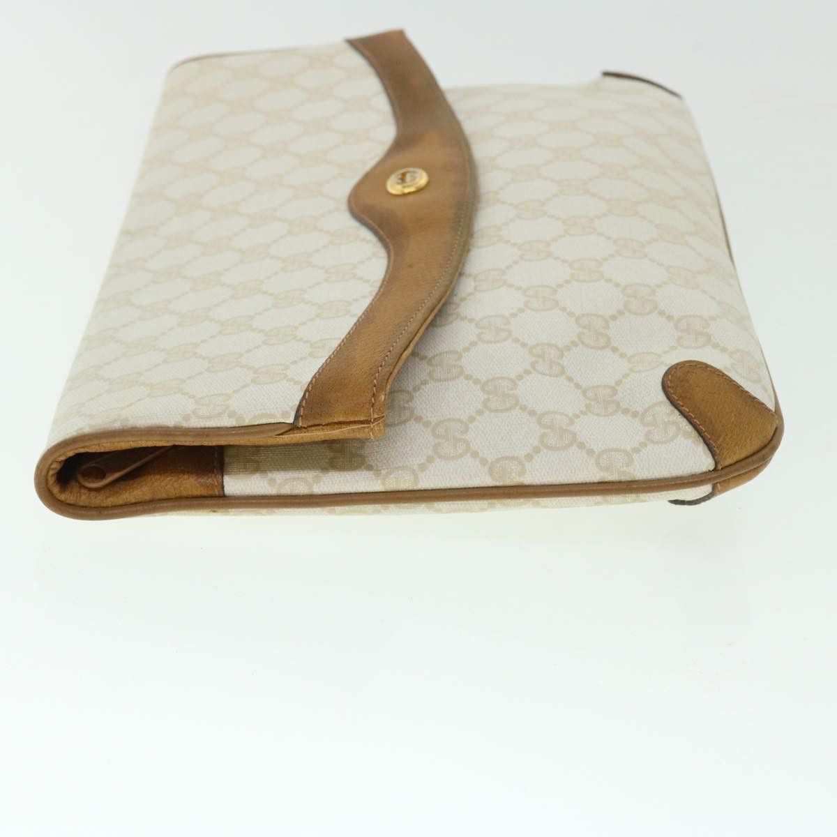 Gucci White Canvas Clutch Bag (Pre-Owned) Size ONE SIZE - 9 Thumbnail