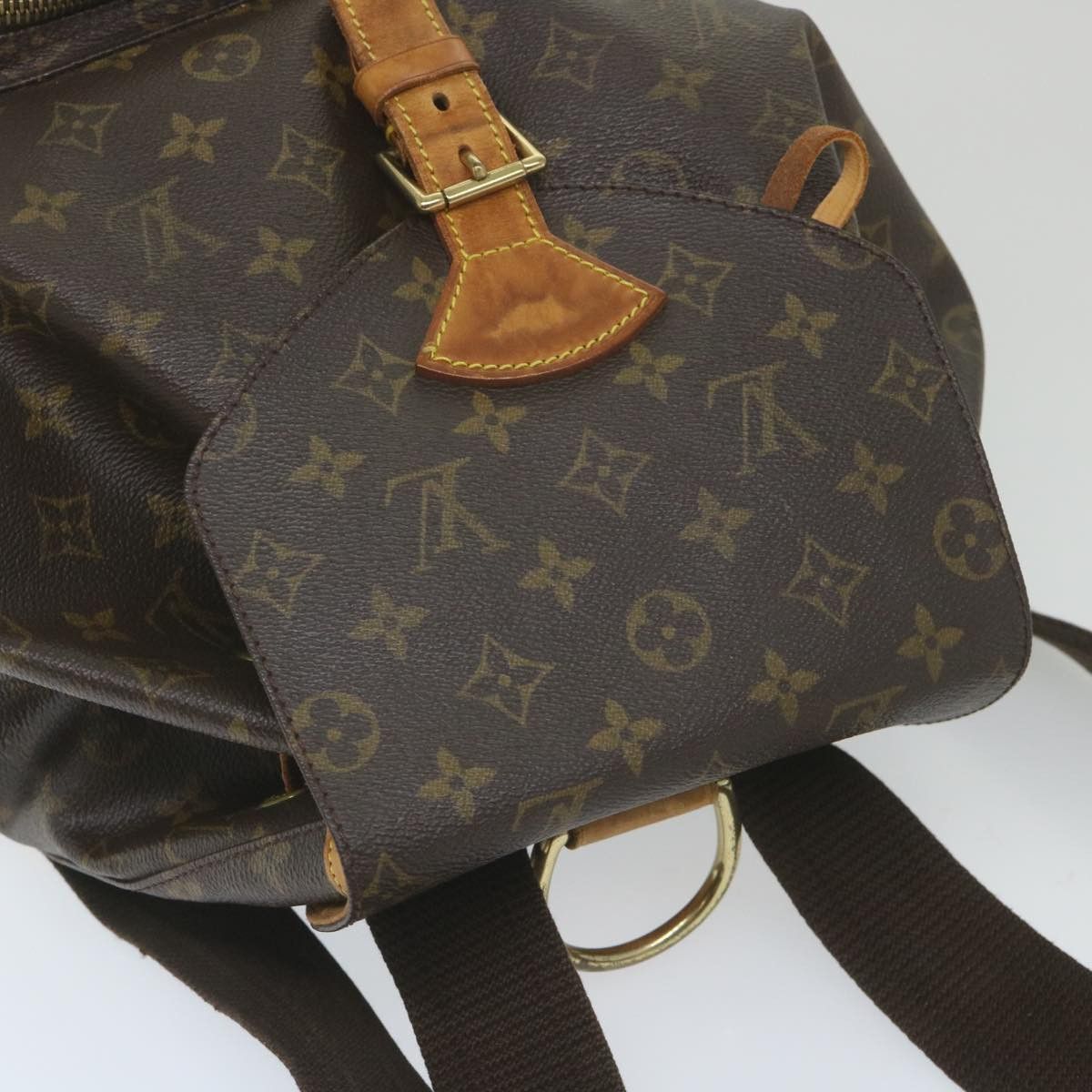 Louis Vuitton Montsouris Brown Canvas Backpack Bag (Pre-Owned) Size ONE SIZE - 4 Thumbnail