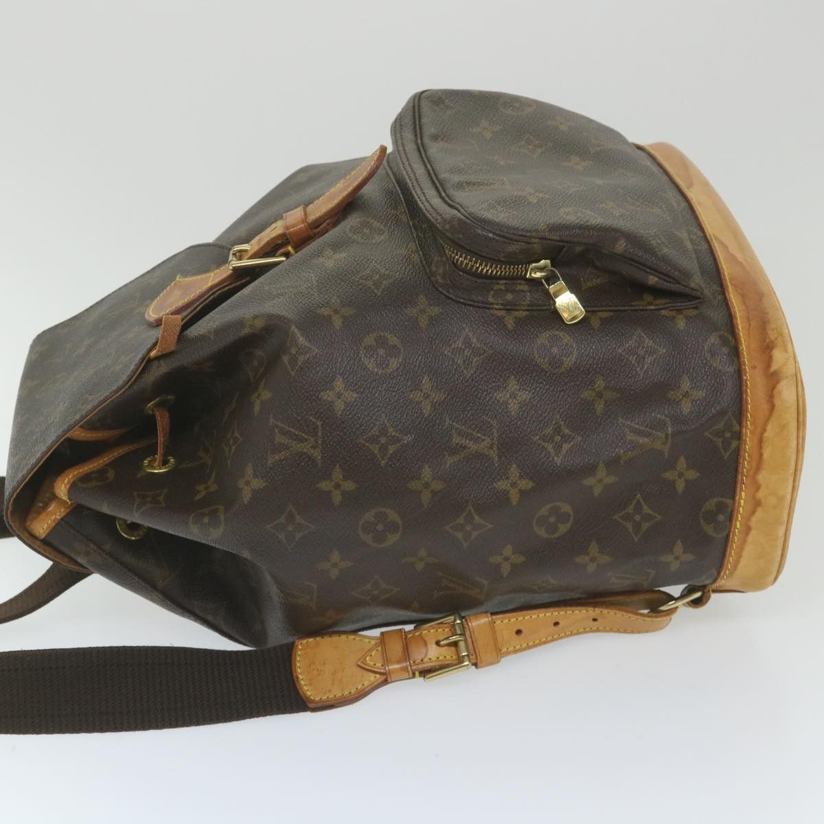 Louis Vuitton Montsouris Brown Canvas Backpack Bag (Pre-Owned) Size ONE SIZE - 12 Thumbnail