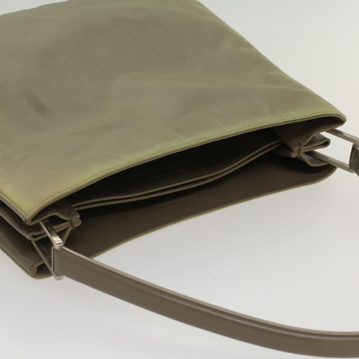 Prada Tessuto Khaki Synthetic Shoulder Bag (Pre-Owned) Size ONE SIZE - 11 Thumbnail