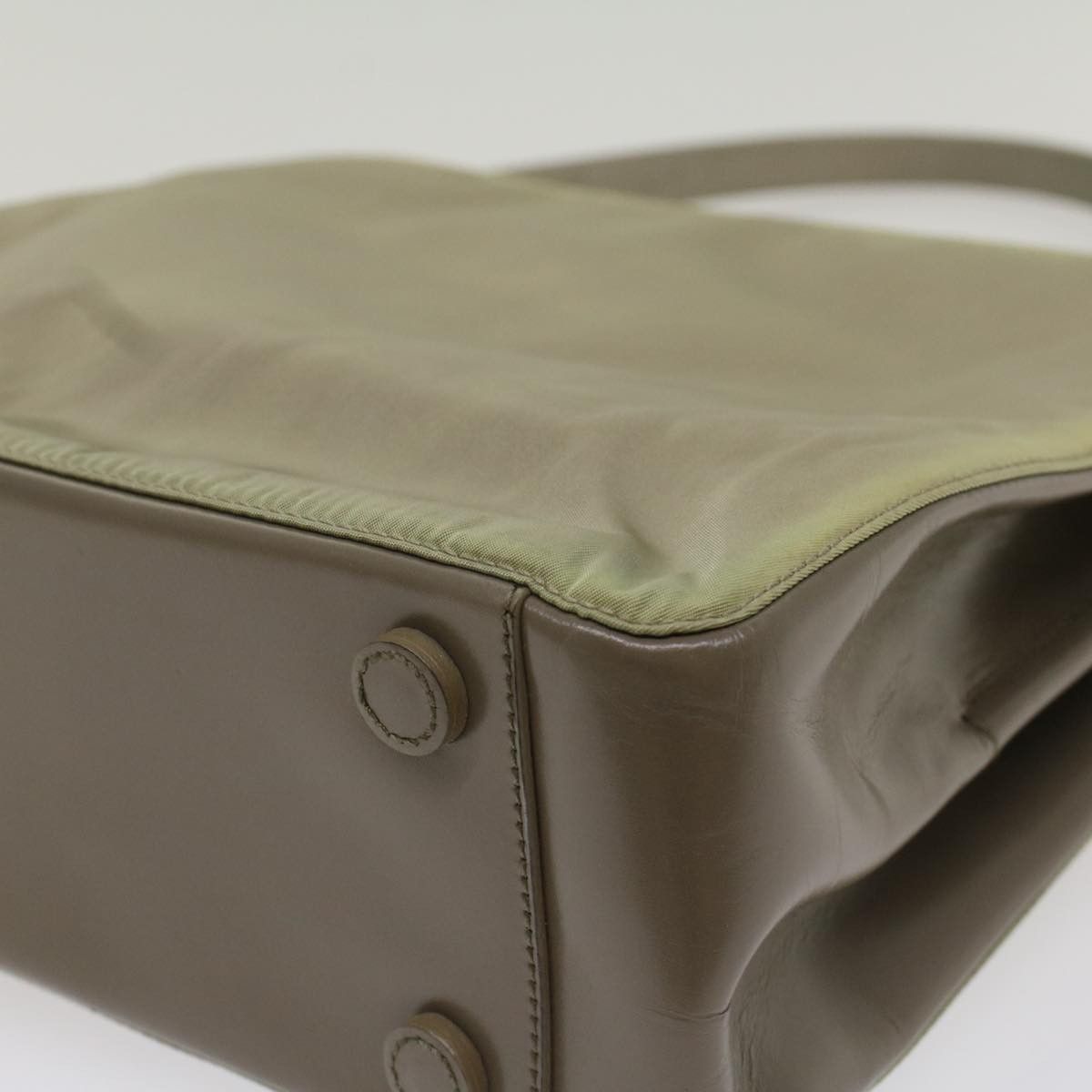 Prada Tessuto Khaki Synthetic Shoulder Bag (Pre-Owned) Size ONE SIZE - 16 Thumbnail