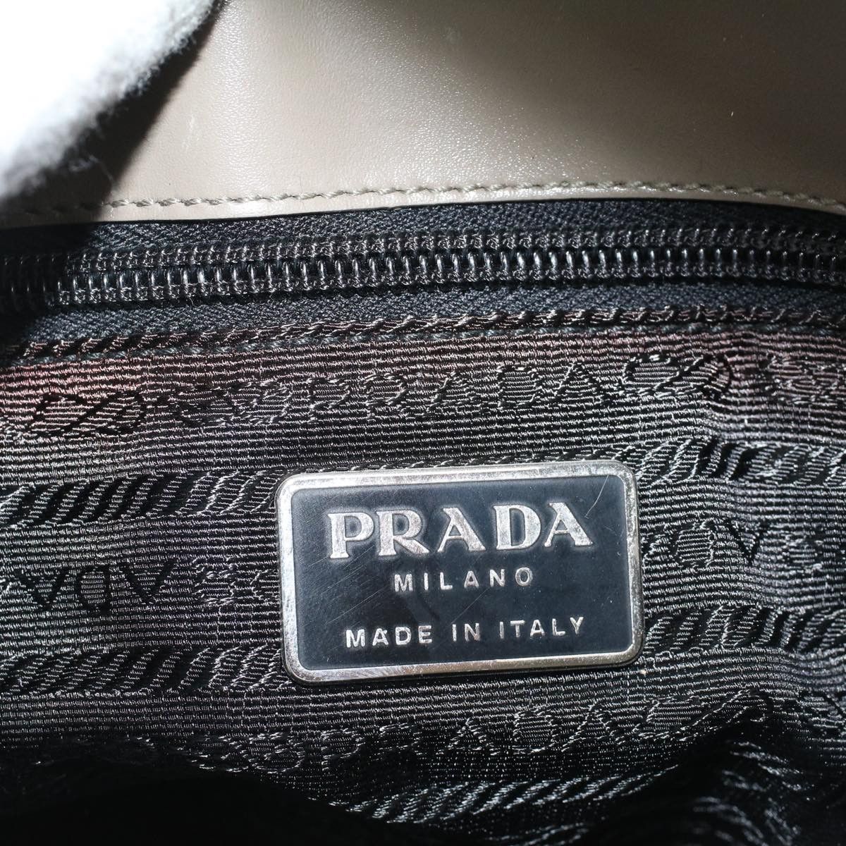 Prada Tessuto Khaki Synthetic Shoulder Bag (Pre-Owned) Size ONE SIZE - 8 Thumbnail