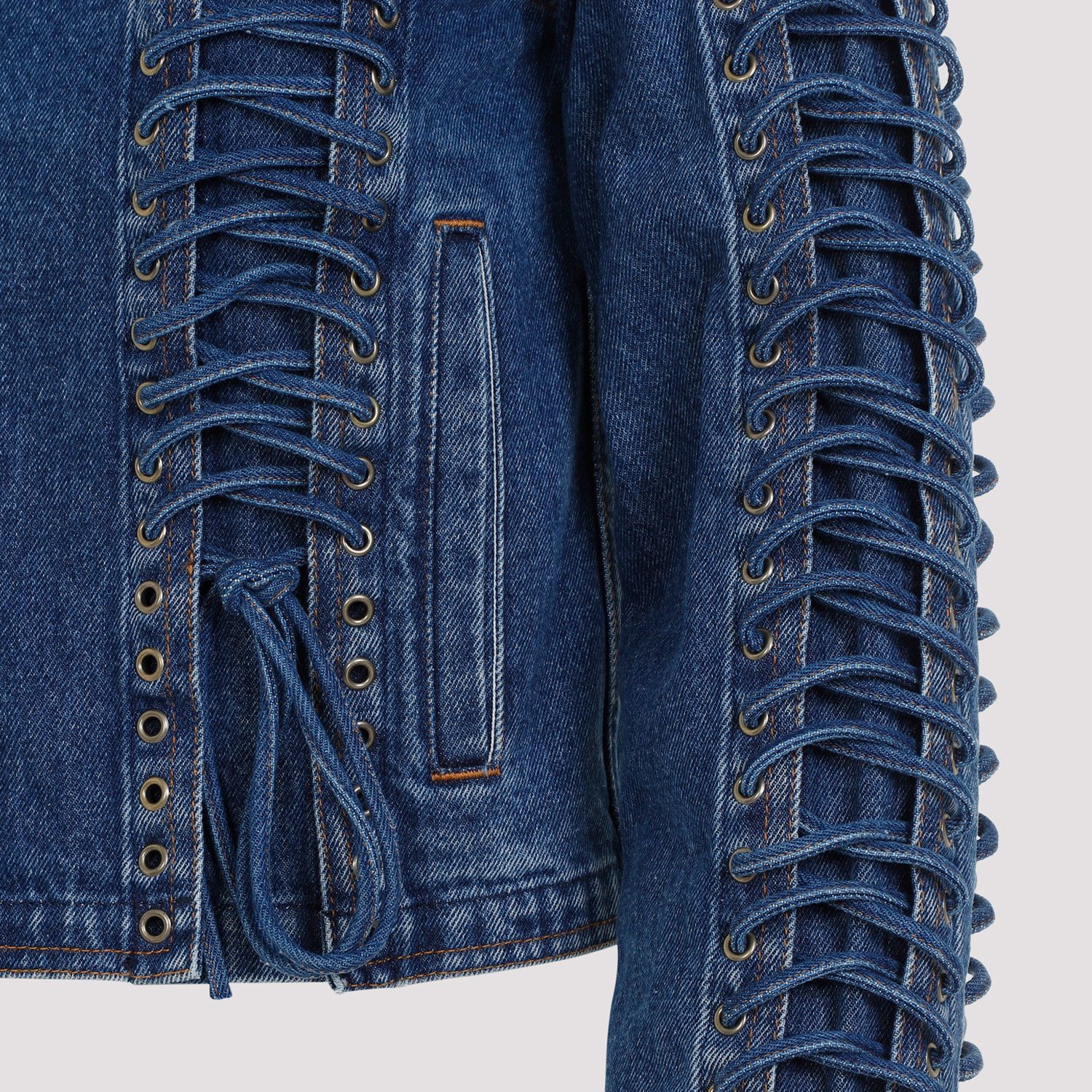 Jean Paul Gaultier Jean Paul Gaultier Corset Denim Jacket Size S / US 4 / IT 40 - 4 Thumbnail