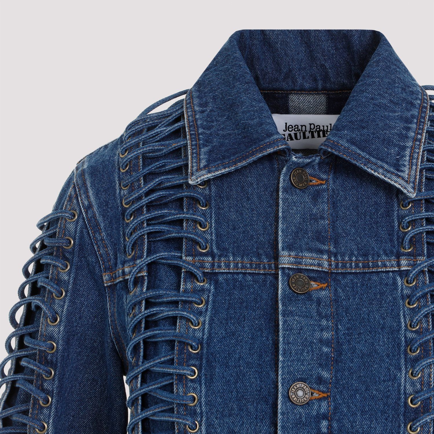 Jean Paul Gaultier Jean Paul Gaultier Corset Denim Jacket Size S / US 4 / IT 40 - 3 Thumbnail