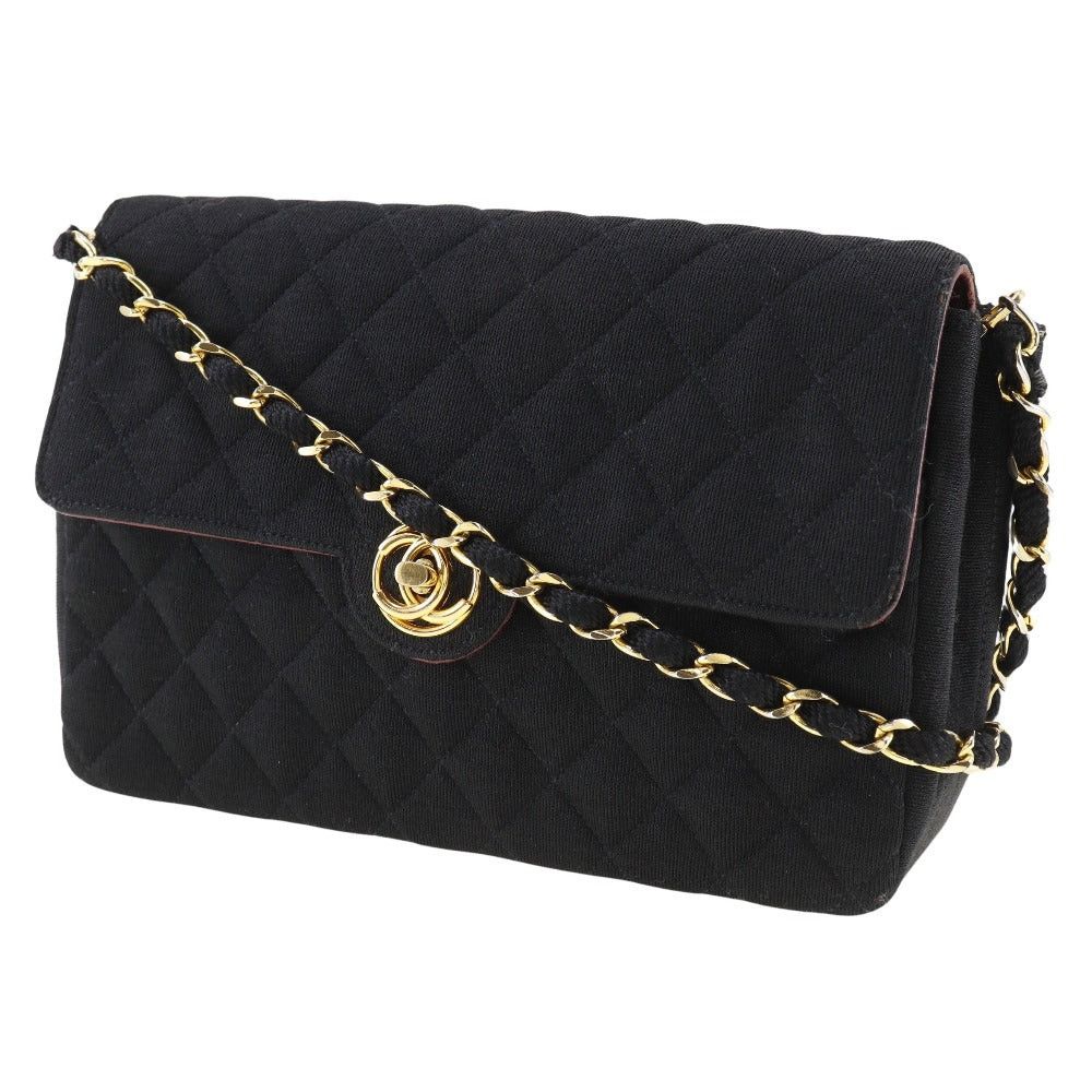 Chanel Black Cotton Shoulder Bag (Pre-Owned) Size ONE SIZE - 9 Thumbnail