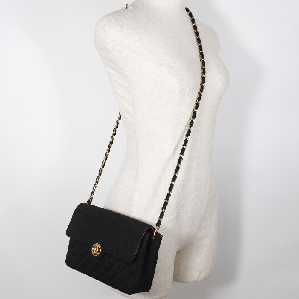 Chanel Black Cotton Shoulder Bag (Pre-Owned) Size ONE SIZE - 6 Thumbnail