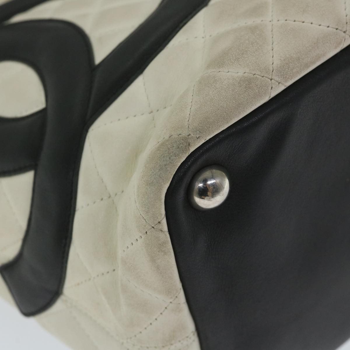 Chanel Cambon Line White Leather Tote Bag (Pre-Owned) Size ONE SIZE - 11 Thumbnail