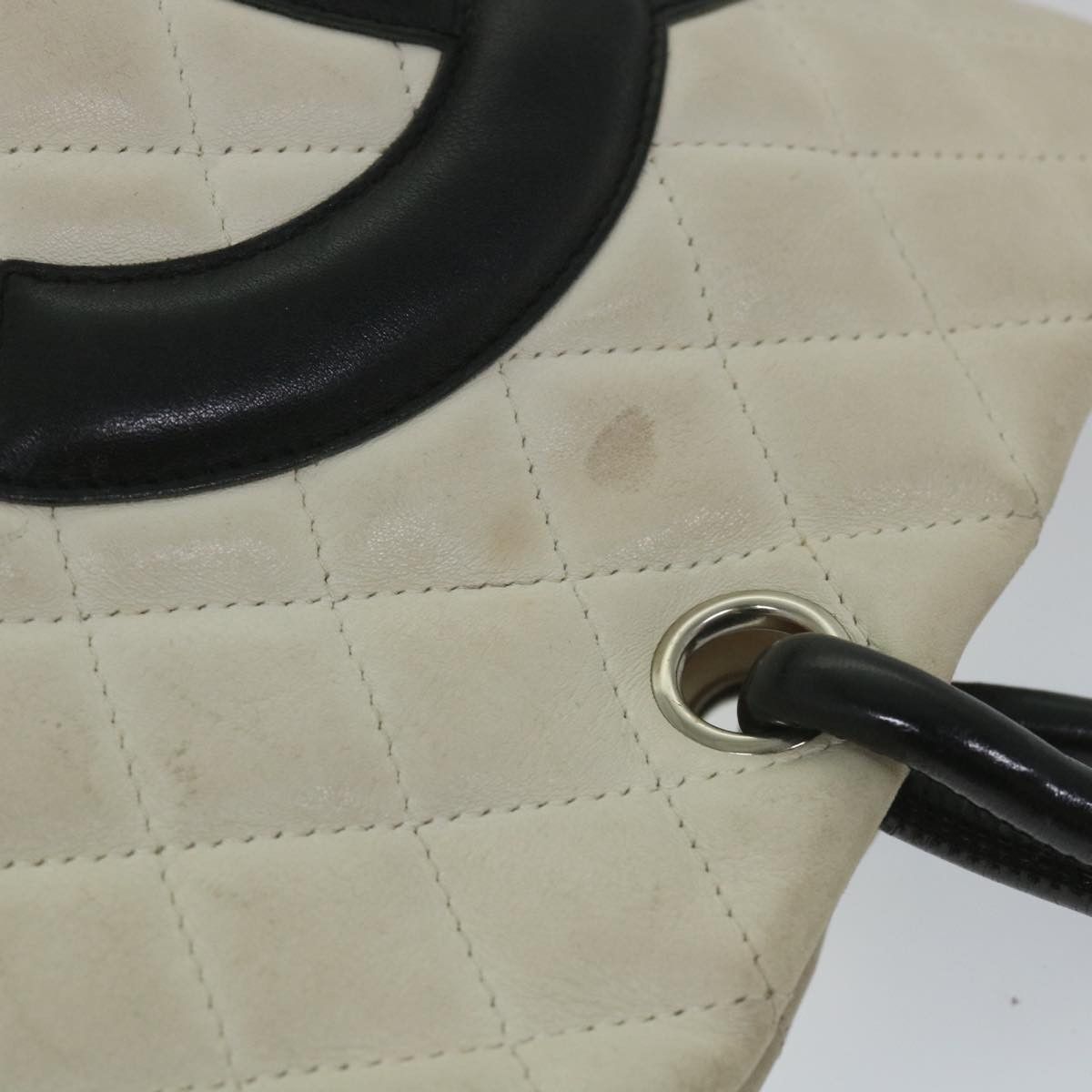 Chanel Cambon Line White Leather Tote Bag (Pre-Owned) Size ONE SIZE - 17 Thumbnail