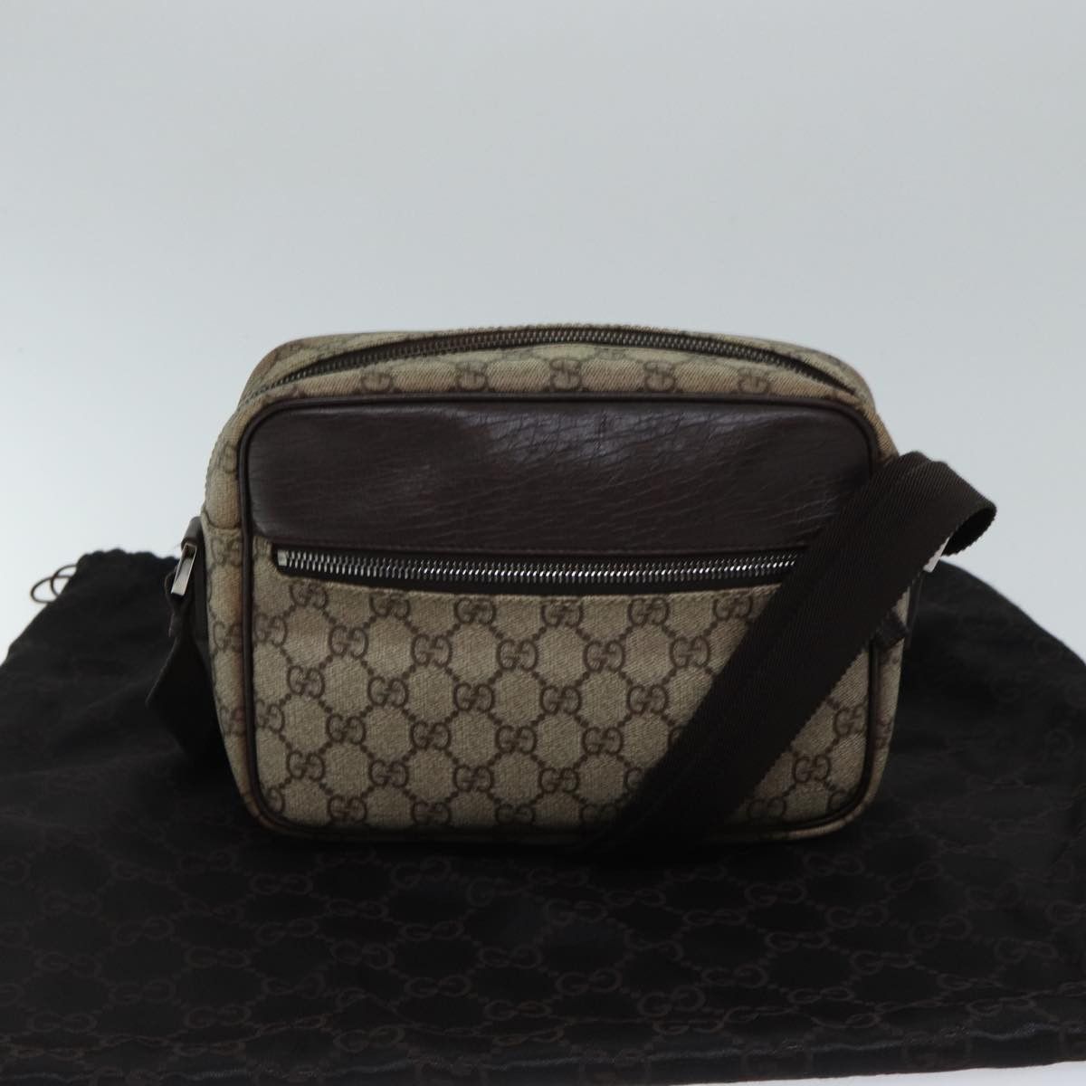 Gucci Supreme Gg Beige Canvas Shoulder Bag (Pre-Owned) Size ONE SIZE - 8 Thumbnail