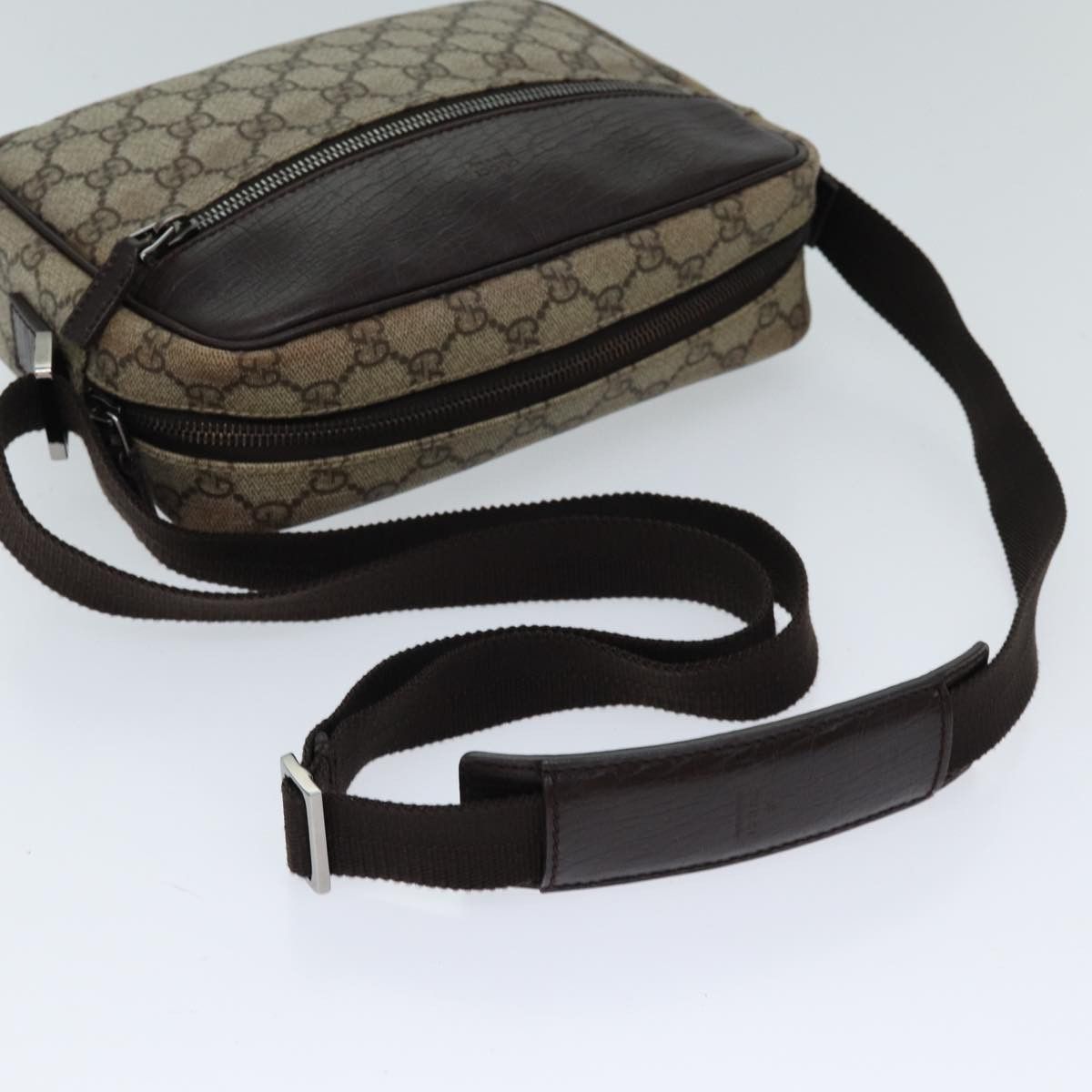 Gucci Supreme Gg Beige Canvas Shoulder Bag (Pre-Owned) Size ONE SIZE - 4 Thumbnail