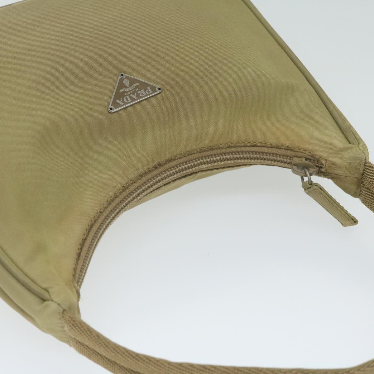 Prada Tessuto Beige Canvas Handbag (Pre-Owned) Size ONE SIZE - 4 Thumbnail