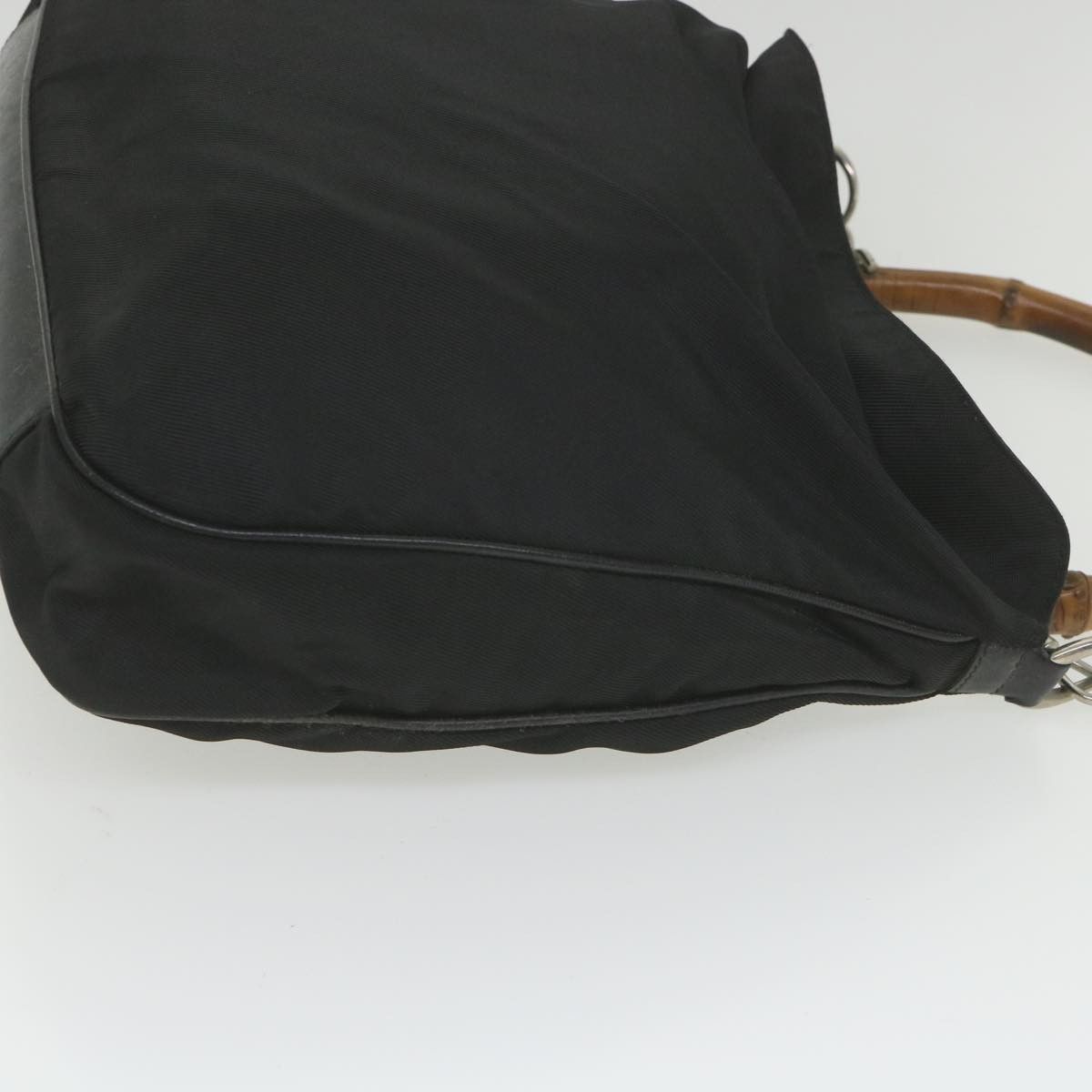 Gucci Bamboo Black Canvas Shoulder Bag (Pre-Owned) Size ONE SIZE - 8 Thumbnail
