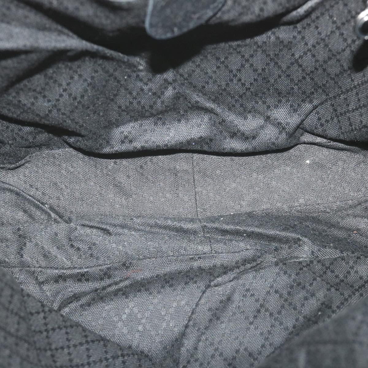 Gucci Bamboo Black Canvas Shoulder Bag (Pre-Owned) Size ONE SIZE - 5 Thumbnail