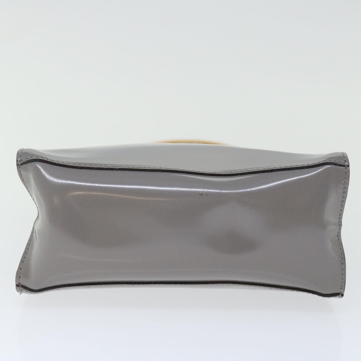 Salvatore Ferragamo Grey Patent Leather Handbag (Pre-Owned) Size ONE SIZE - 3 Thumbnail