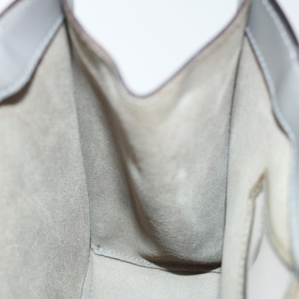 Salvatore Ferragamo Grey Patent Leather Handbag (Pre-Owned) Size ONE SIZE - 5 Thumbnail