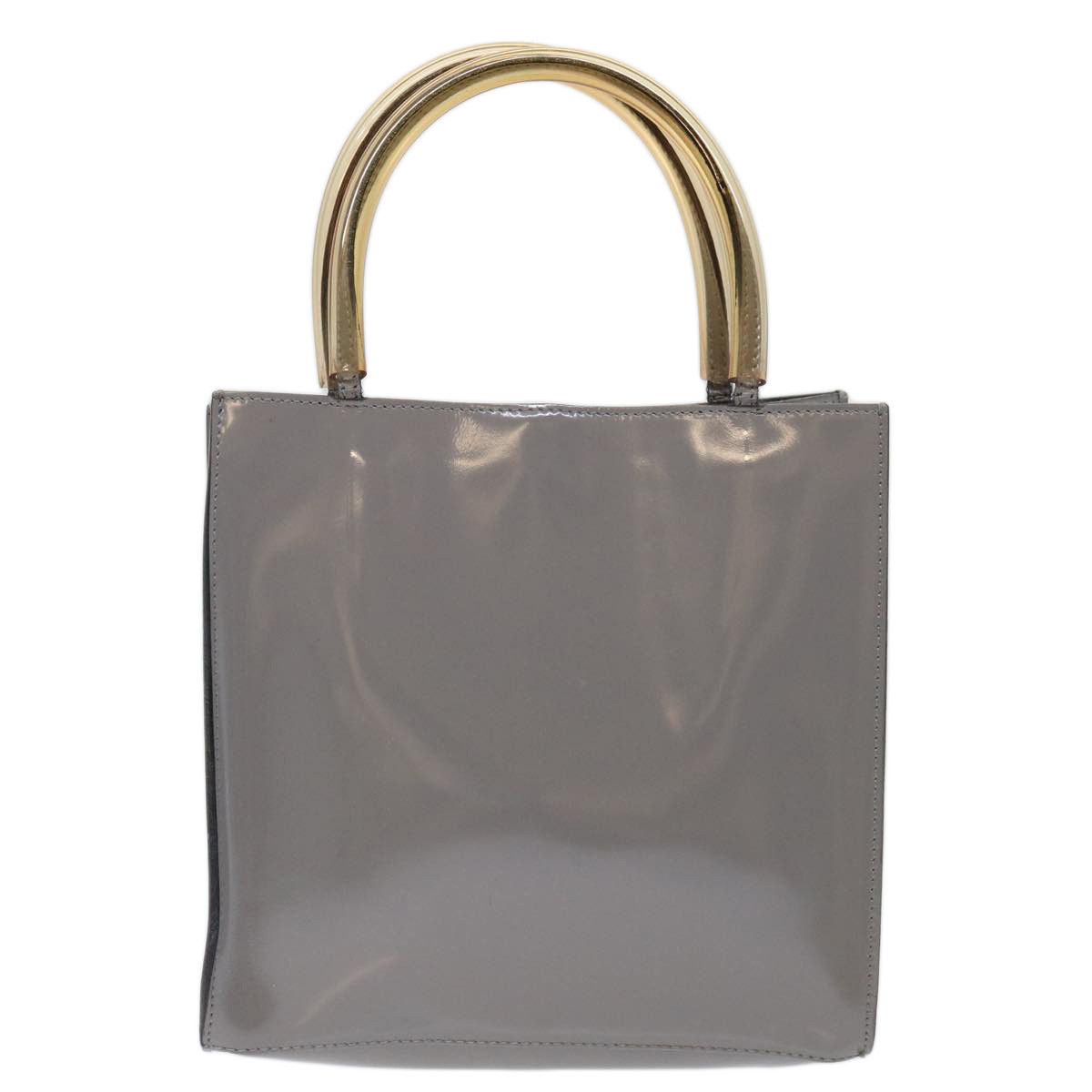 Salvatore Ferragamo Grey Patent Leather Handbag (Pre-Owned) Size ONE SIZE - 2 Thumbnail