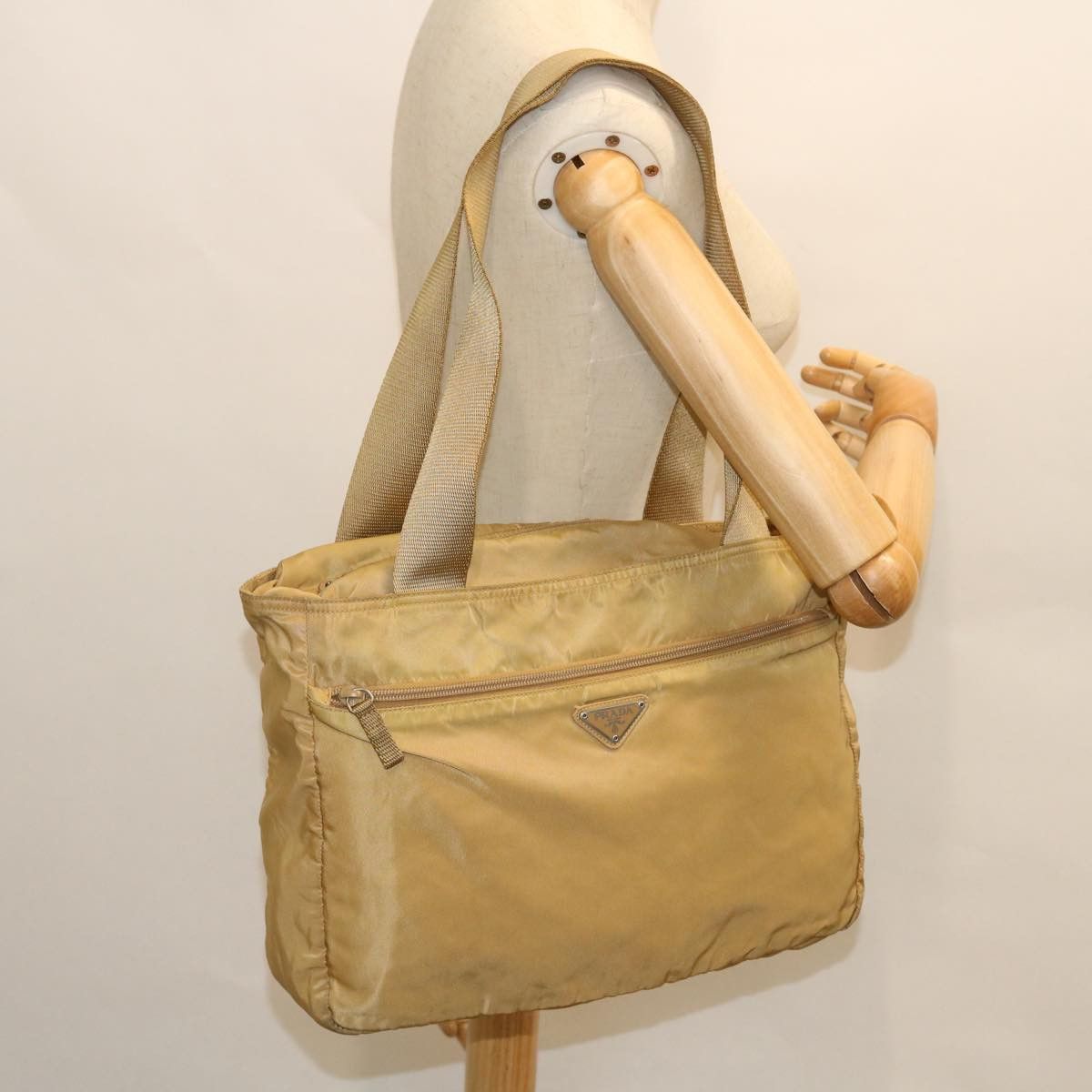 Prada Beige Synthetic Shoulder Bag (Pre-Owned) Size ONE SIZE - 7 Thumbnail