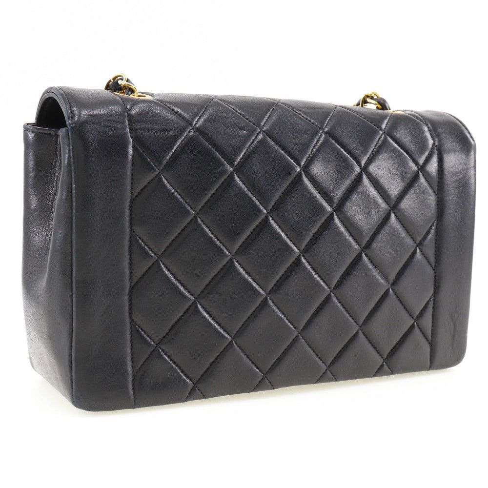 Chanel Diana Black Leather Shoulder Bag (Pre-Owned) Size ONE SIZE - 2 Thumbnail