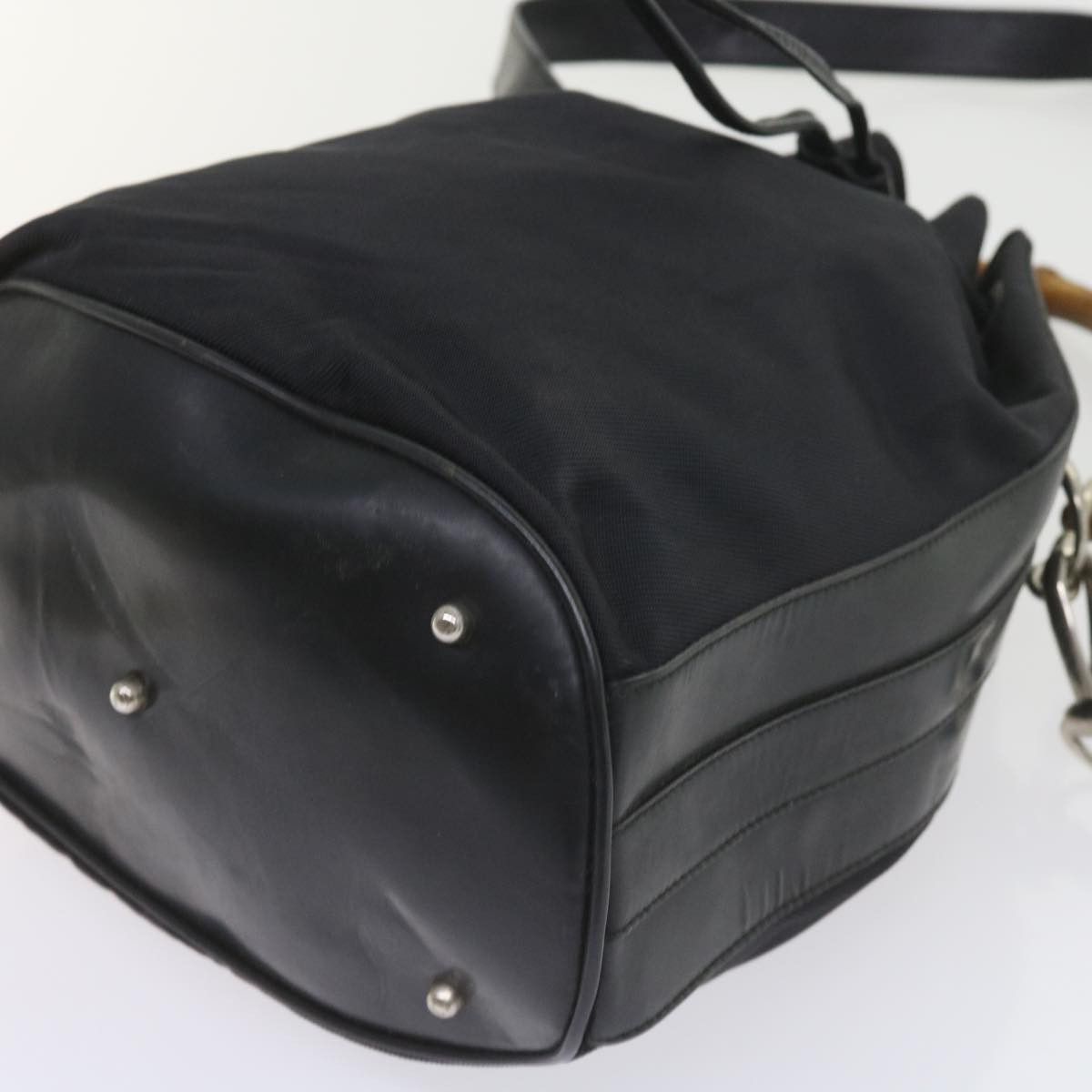 Gucci Bamboo Black Synthetic Shoulder Bag (Pre-Owned) Size ONE SIZE - 16 Thumbnail