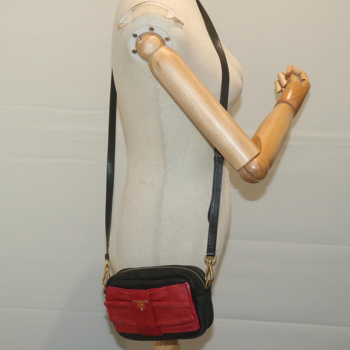 Prada Ribbon Red Leather Clutch Bag (Pre-Owned) Size ONE SIZE - 7 Thumbnail