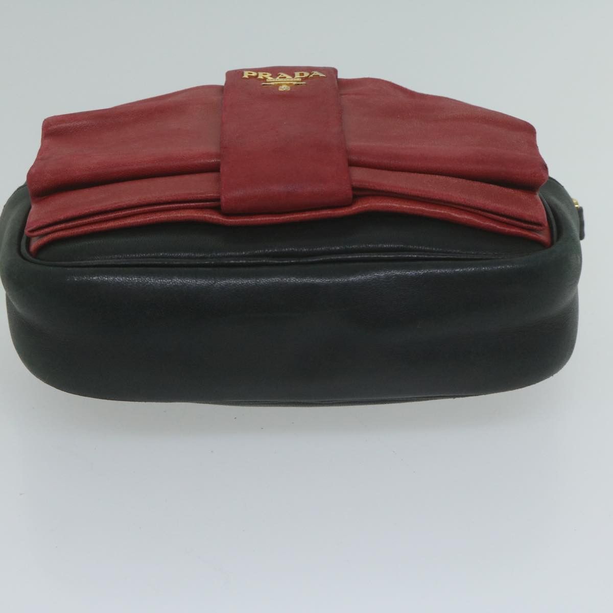 Prada Ribbon Red Leather Clutch Bag (Pre-Owned) Size ONE SIZE - 3 Thumbnail