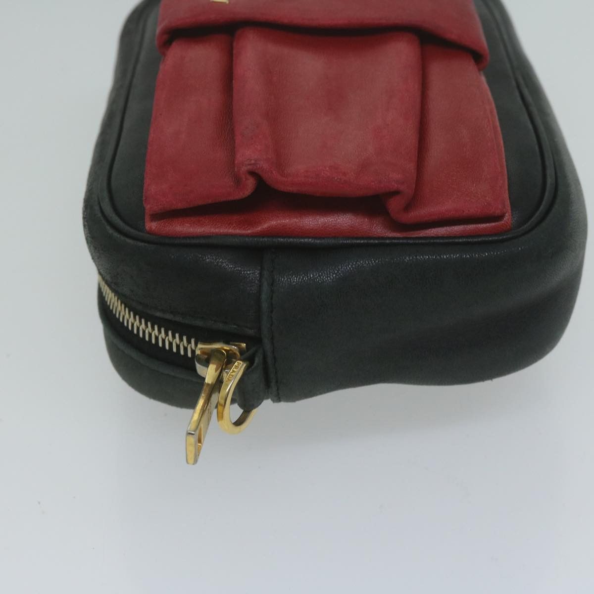 Prada Ribbon Red Leather Clutch Bag (Pre-Owned) Size ONE SIZE - 12 Thumbnail