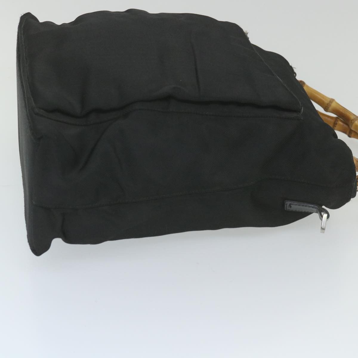 Gucci Bamboo Black Canvas Shoulder Bag (Pre-Owned) Size ONE SIZE - 3 Thumbnail