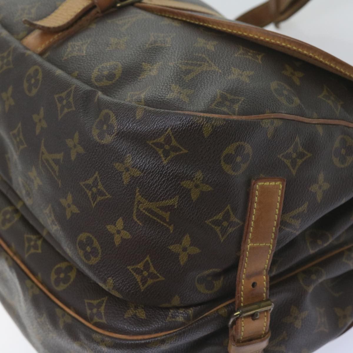 Louis Vuitton Saumur 35 Brown Canvas Shoulder Bag (Pre-Owned) Size ONE SIZE - 7 Thumbnail