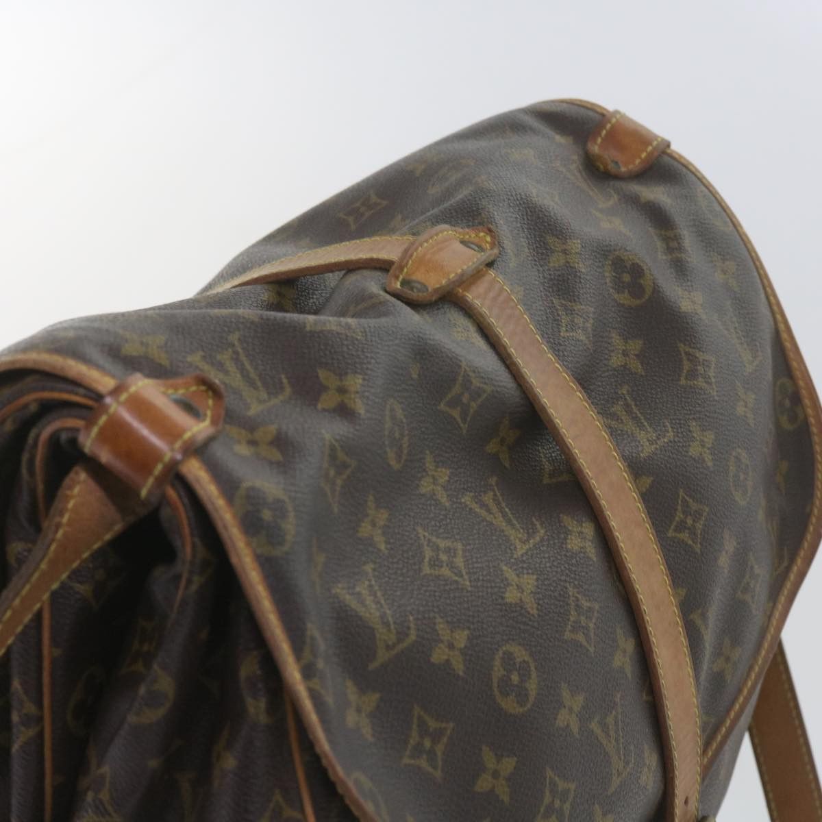 Louis Vuitton Saumur 35 Brown Canvas Shoulder Bag (Pre-Owned) Size ONE SIZE - 11 Thumbnail