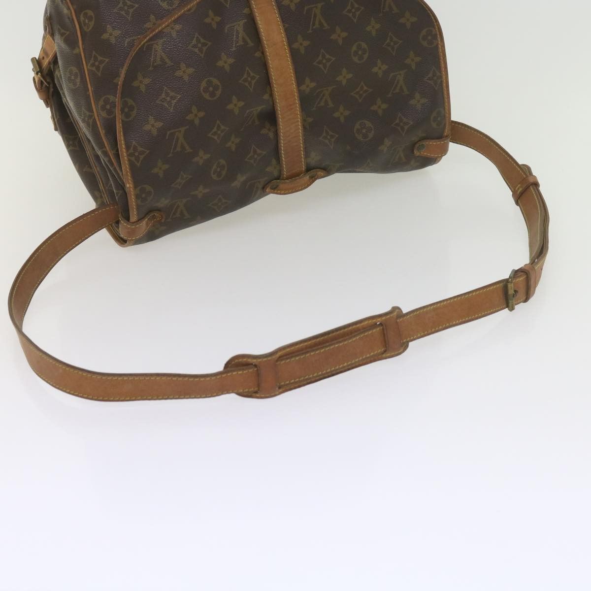 Louis Vuitton Saumur 35 Brown Canvas Shoulder Bag (Pre-Owned) Size ONE SIZE - 4 Thumbnail