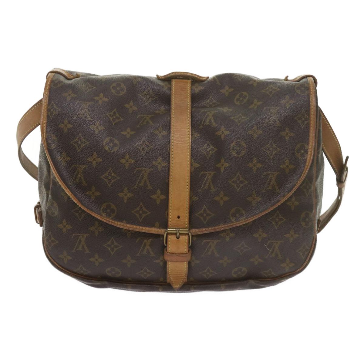 Louis Vuitton Saumur 35 Brown Canvas Shoulder Bag (Pre-Owned) Size ONE SIZE - 2 Thumbnail