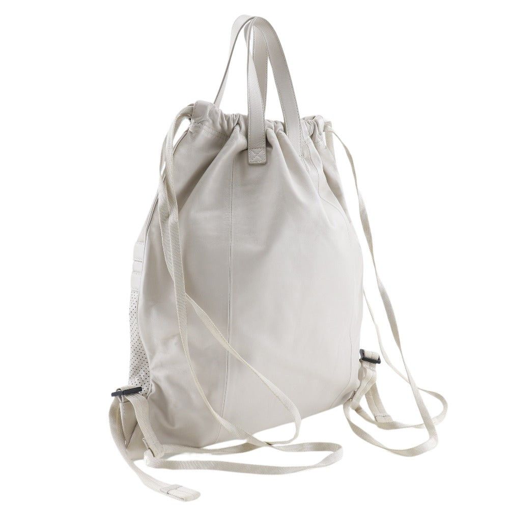 Bottega Veneta Beige Leather Backpack Bag (Pre-Owned) Size ONE SIZE - 2 Thumbnail