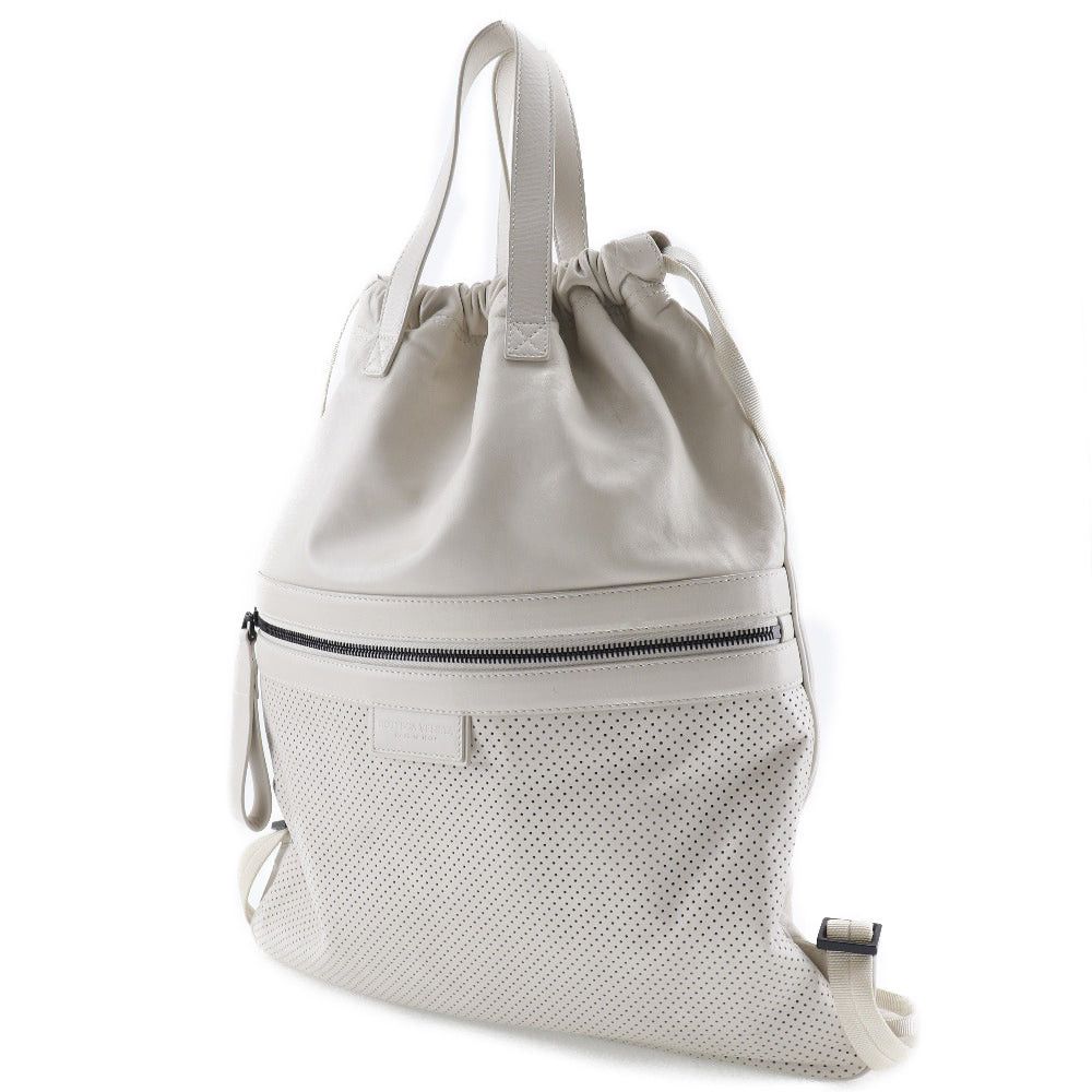 Bottega Veneta Beige Leather Backpack Bag (Pre-Owned) Size ONE SIZE - 3 Thumbnail