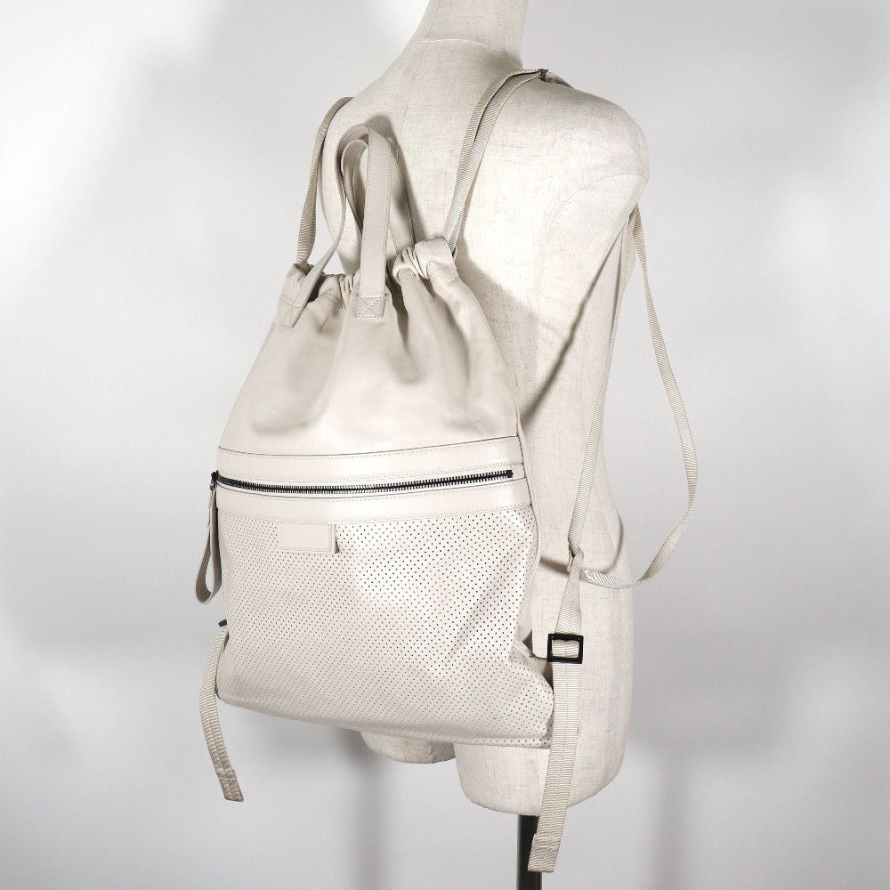 Bottega Veneta Beige Leather Backpack Bag (Pre-Owned) Size ONE SIZE - 7 Thumbnail