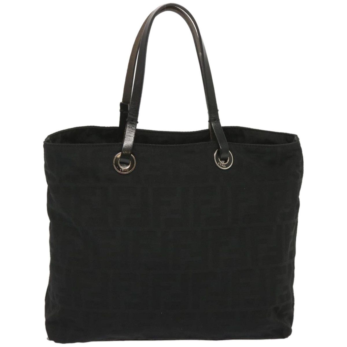Fendi Zucca Black Canvas Tote Bag (Pre-Owned) Size ONE SIZE - 2 Thumbnail