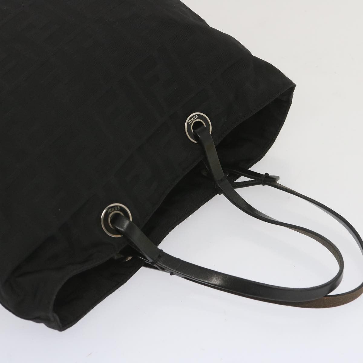 Fendi Zucca Black Canvas Tote Bag (Pre-Owned) Size ONE SIZE - 4 Thumbnail
