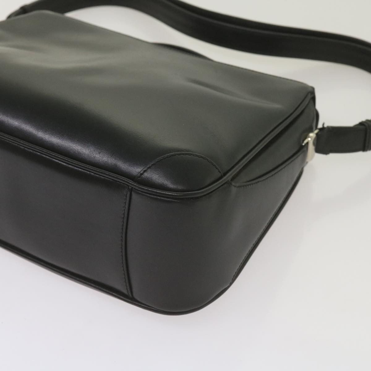 Gucci Interlocking G Black Leather Shoulder Bag (Pre-Owned) Size ONE SIZE - 17 Thumbnail