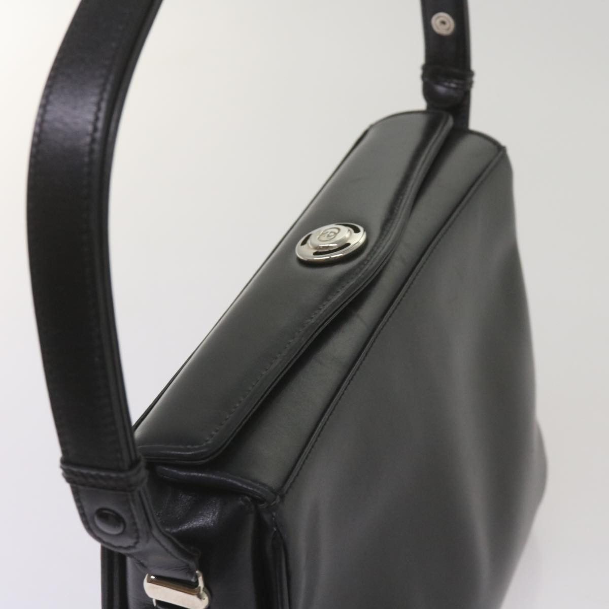 Gucci Interlocking G Black Leather Shoulder Bag (Pre-Owned) Size ONE SIZE - 13 Thumbnail